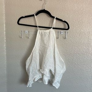 Flowy Crop Halter Top